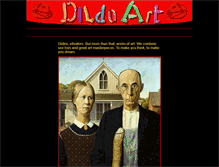 Tablet Screenshot of dildoart.com